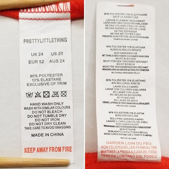 PRETTY LITTLE THING Tassel Hem Bodycon Dress 5436E1M - Picture 11 of 16